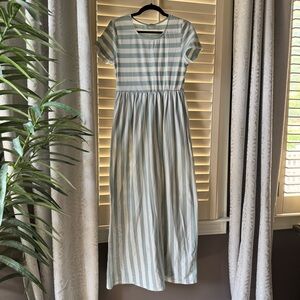 JODIFL | Striped Pocket Maxi Tee Shirt Dress | size Medium